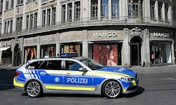 Eine leere Straße in München