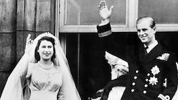 Am 20. November 1947 heirateten Queen Elizabeth II. und Prinz Philip in London. (Bild: APA/AFP)