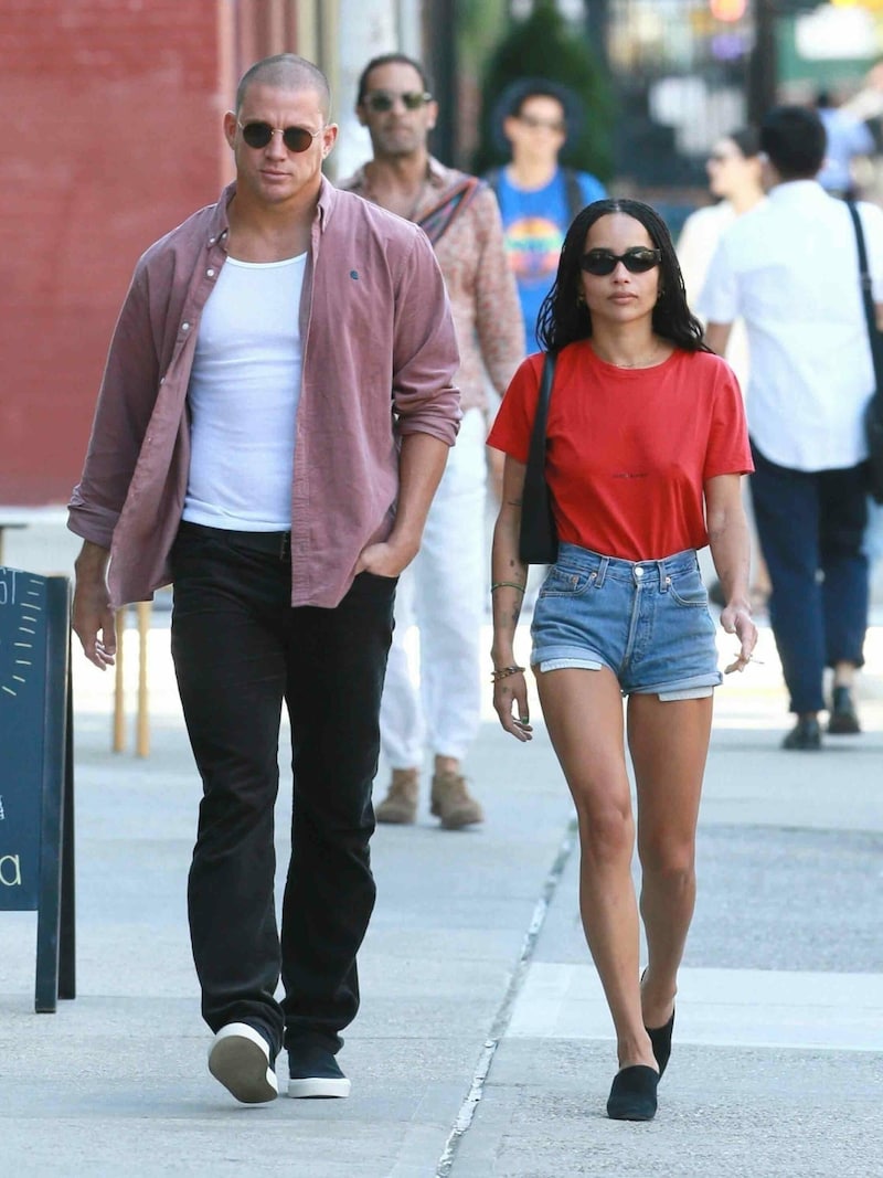 Channing Tatum umd Zoe Kravitz beim Spaziergang durch New York (Bild: www.photopress.at)