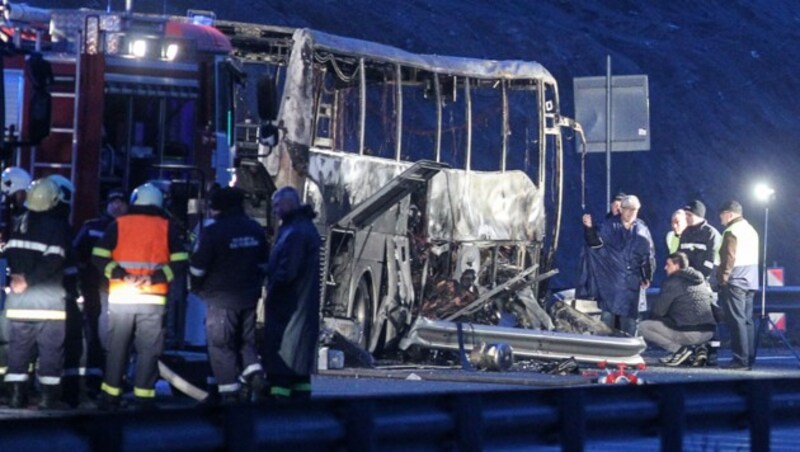 Der Unfall ereignete sich nahe der Hauptstadt Sofia. (Bild: AFP/Dimitar Kyosemarliev)