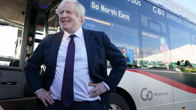 Nach seiner skurrilen Peppa-Wutz-Rede steigt der Druck auf den britischen Premier Boris Johnson deutlich an. Auch in den eigenen Reihen steht man nicht mehr zu 100 Prozent hinter Johnson. (Bild: AFP)