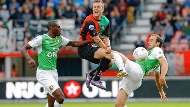 Jakob Jantscher (Mitte) kickte eine Saison bei Nijmegen in Holland. (Bild: GEPA pictures)