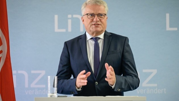 SP-Stadtchef Klaus Luger zur Situation: „Der Druck ist hoch wie nie. Das Budget ist das Machbare, das gerade noch geht.“ (Bild: Alexander Schwarzl)