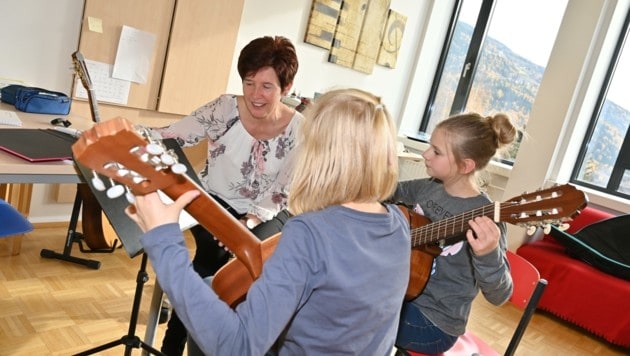 Das Projekt Musikschule Plus wurde im Lieser-Maltatal und in Wolfsberg gestartet. Einmal pro Woche gibt’s Einzelunterricht und die Musikwerkstatt. (Bild: Hronek Eveline)