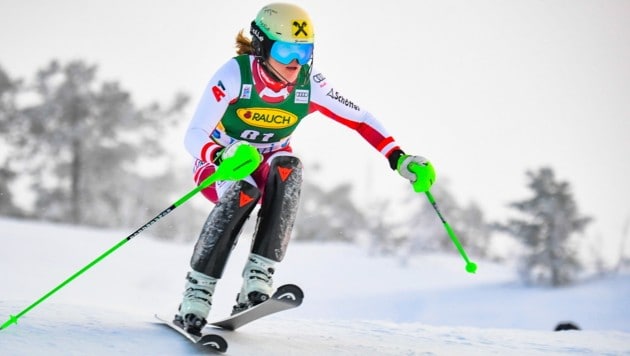 Im Slalom brachte es Magdalena Egger auf bereits neun Weltcupeinsätze. Nun könnte sie auch in den anderen Disziplinen ihre Chance bekommen. (Bild: EPA)