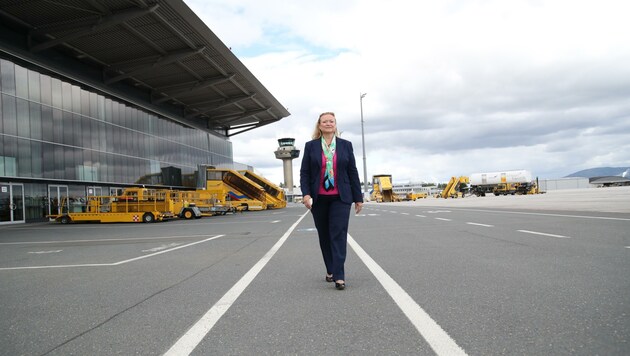 Auch Flughafen-Chefin Bettina Ganghofer wird für das Hearing eingeladen. (Bild: Tröster Andreas)