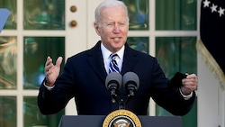 US-Präsident Joe Biden schickte an Millionen Amerikaner Corona-Hilfsschecks. (Bild: AP)