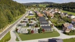 So soll die geplante Mikrohaus-Siedlung in Lengau aussehen. (Bild: ZVG)