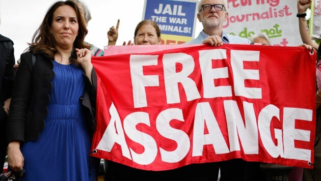 Stella Moris kämpft seit vielen Monaten unermüdlich für Gerechtigkeit für Assange. (Bild: APA/AFP/Tolga Akmen)