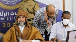 Saif al-Islam Gaddafi (li.) wollte als Präsident von Libyen kandidieren. (Bild: AP)
