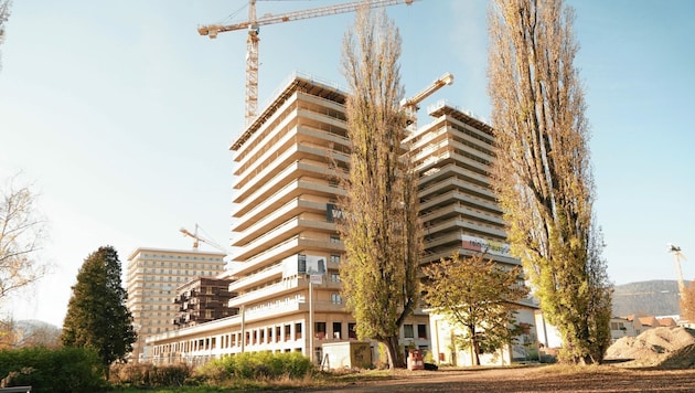 Es wird gerade in Graz viel gebaut. Stehen Wohnungen die meiste Zeit leer, kann eine Abgabe eingehoben werden. (Bild: Sepp Pail)