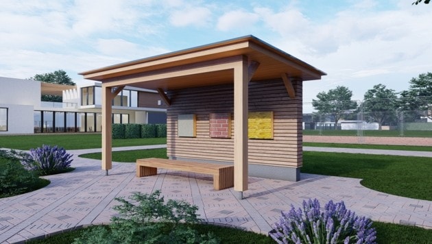 So wird der geplante Klimaplatz in Güssing aussehen. (Bild: Europäisches Zentrum für Erneuerbare Energie Güssing GmbH)