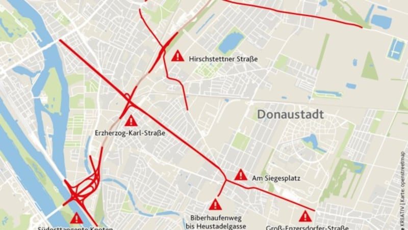 (Bild: Krone KREATIV, OpenStraeetMap)