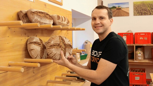 Neun herrliche Brotsorten werden in der Hofbäckerei Tomic hergestellt. (Bild: Fischer Claudia)