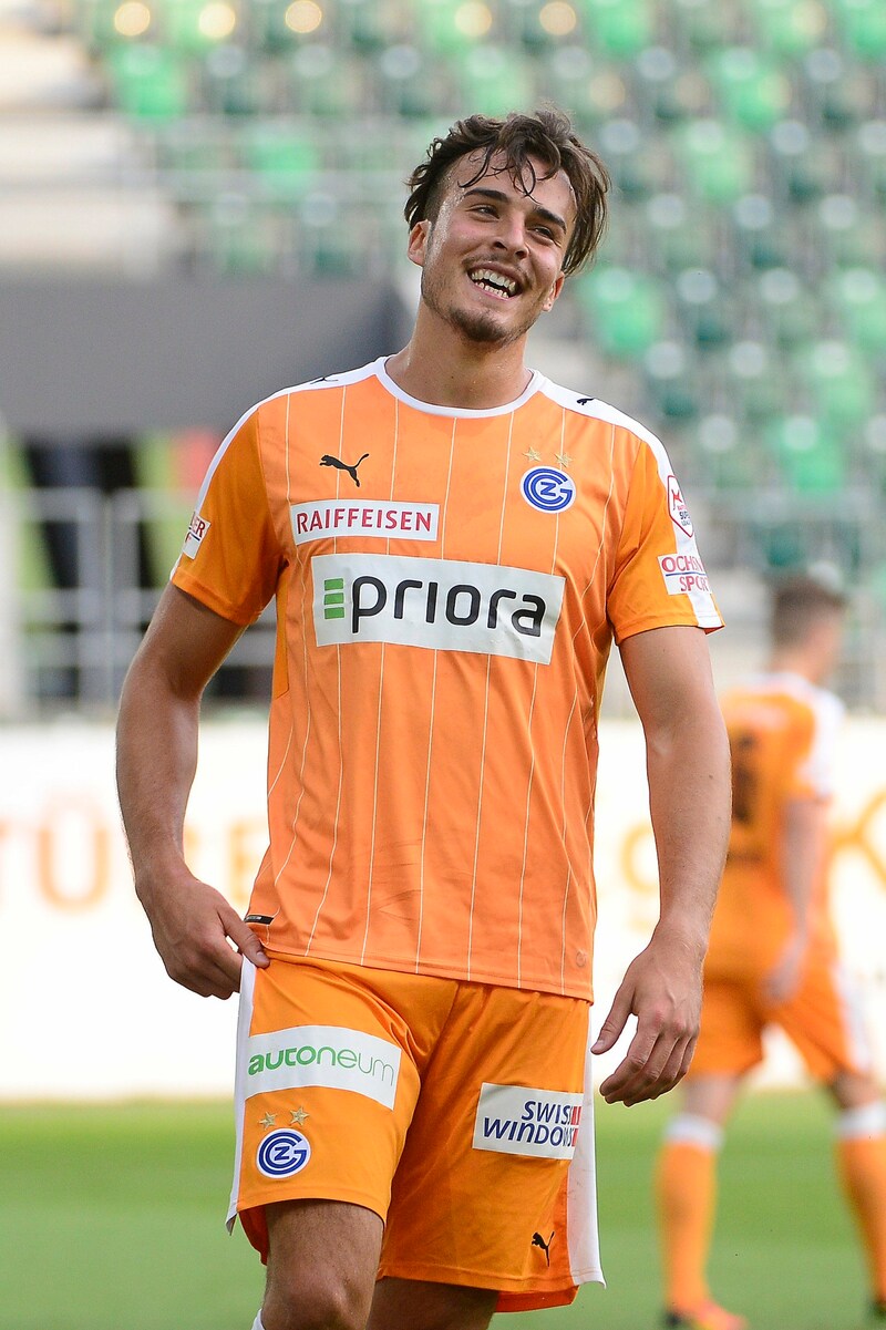 Haris Tabaković im Sommer 2016 im Dress von Grasshoppers Zürich in der EL-Qualifikation gegen Apollon Limassol (Bild: Freshfocus / EXPA / picturedesk.com)