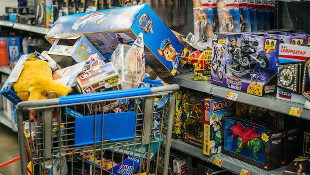 Spielwaren stehen auch am Black Friday hoch im Kurs. 30 Prozent der Konsumenten greifen zu. (Bild: AFP)