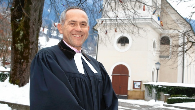 Pfarrer Michael Guttner , Feld am See , seit 28 Jahren Pfarrer in Feld. (Bild: Kronenzeitung)