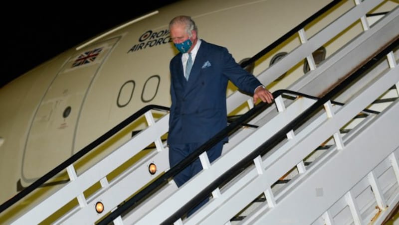 Prinz Charles bei der Ankunft in Barbados (Bild: AFP)