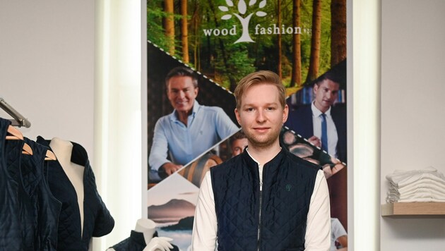 Modedesigner Emanuel Burger ist neuer Eigentümer von „Wood Fashion“. (Bild: Alexander Schwarzl)