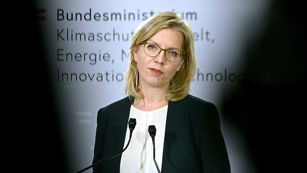 Klimaschutzministerin Leonore Gewessler (Grüne) (Bild: APA/HERBERT NEUBAUER)