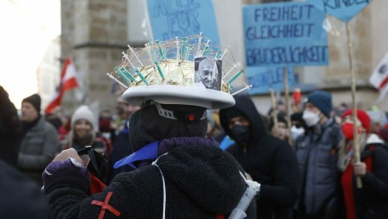 In Graz fand eine große Kundgebung statt. (Bild: APA/ERWIN SCHWERIAU)