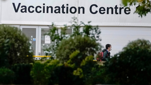 Ein Impfzentrum in England (Symbolbild) (Bild: AP)