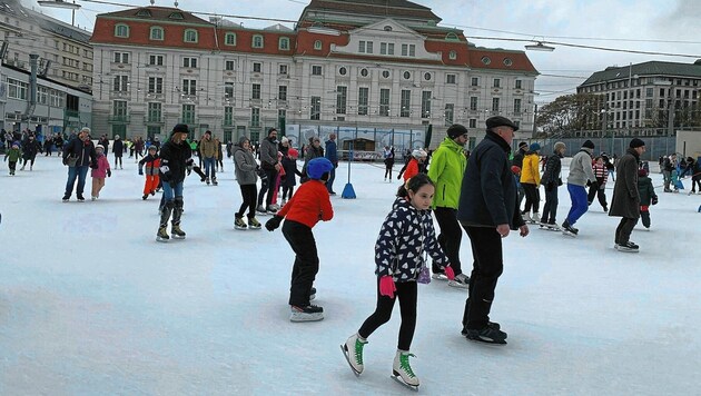 Eislaufen am Wiener Eislaufverein, eine fixe Institution im Herzen Wiens (Bild: Martina Münzer)