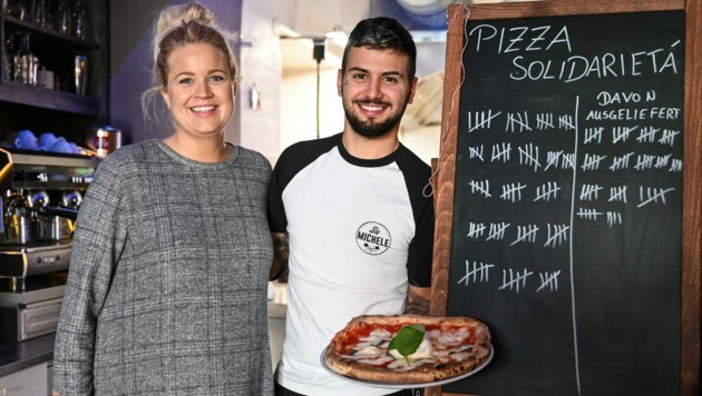 Carmine und Eva de Michele starteten im ersten Lockdown mit der Pizza Solidarietá. (Bild: Markus Wenzel)