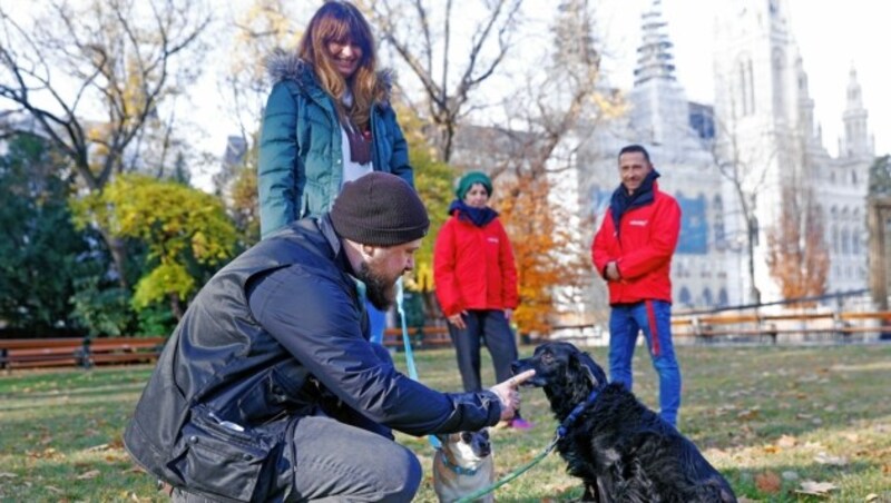 Das Team von „A G’spia fürs Tier“ half während Frau Asanis Erkrankung bei der Versorgung. (Bild: Reinhard HOLL)