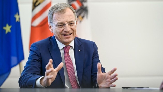LH Thomas Stelzer (ÖVP) hält Neuwahlen in der jetzigen Situation für verantwortungslos (Bild: Alexander Schwarzl)
