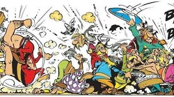 Die berühmteste Massenschlägerei der Literatur: Die Gallier um Asterix befetzen sich auch liebend gerne untereinander. (Bild: Goscinny/Uderzo)