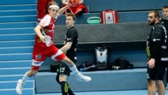 Lennio Sgonc war bereits mit 17 für die Harder Handballer in der HLA im Einsatz. (Bild: ALPLA HC Hard/Alexandra Köß)