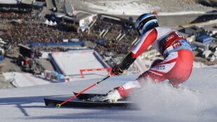 Im Oktober 2021 war Lukas Feurstein beim Weltcup-Riesentorlauf in Sölden am Start. (Bild: Christof Birbaumer / Kronenzeitung)