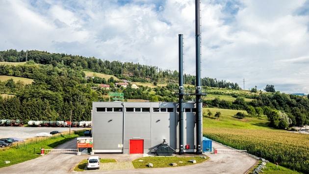Das EGW Biomasseheizwerk. (Bild: Kelag)
