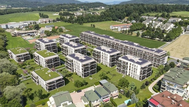 In der Feschnigstraße baut Günther Kollitsch ab 2022 zehn Wohnblöcke mit 253 Wohnungen. Viele Anrainer sind jedoch gegen das Großprojekt. (Bild: Kollitsch-Bau)