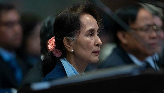 Die ehemalige Regierungschefin von Myanmar Aung San Suu Kyi (Bild: AP)
