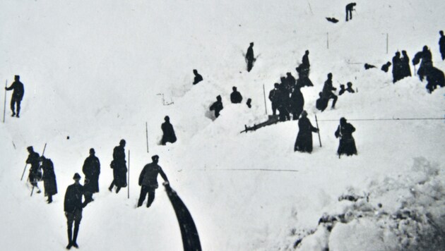 Vor über 100 Jahren fanden am Hochkönig knapp 60 Soldaten der Monarchie durch eine Lawine den Tod. (Bild: Honorar)