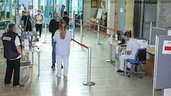 Sicherheitsmaßnahmen im Klinikum Kirchdorf (Bild: FL)