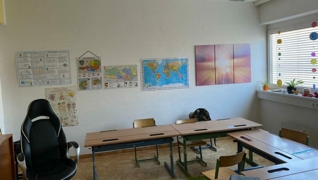 In diesem Raum, der wie ein Klassenzimmer aussieht, wurden die Kinder unterrichtet. (Bild: ZvG)