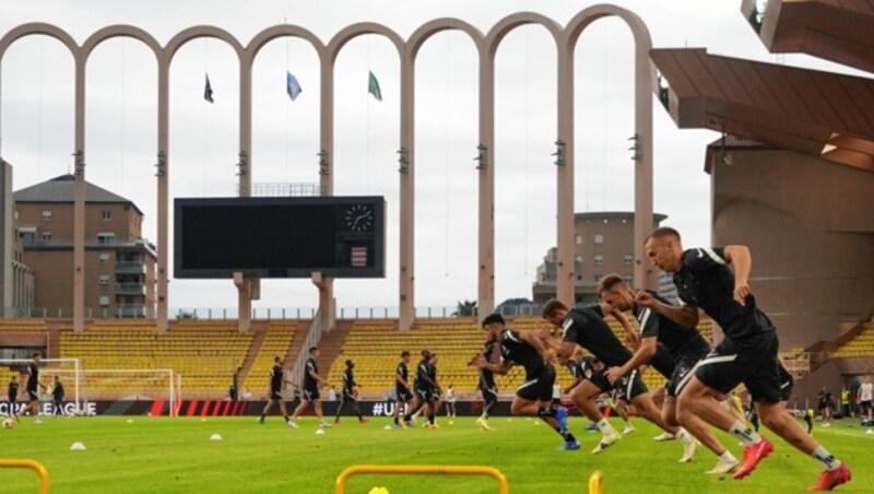 Sturm tauchte im Hinspiel in Monaco in die große Fußball-Welt ein. (Bild: Pail Sepp)