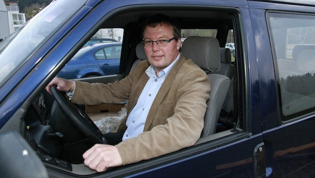 Bürgermeister Adi Hinterhölzl aus Eidenberg fährt nicht ganz konform zur VP-Parteilinie (Bild: Markus Schütz)