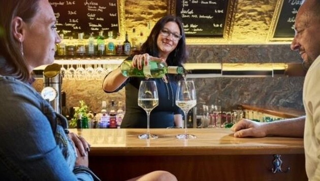 Die Largo Weinbar in Neusiedl bleibt bis Jänner geschlossen. (Bild: Bianca Hartmann)
