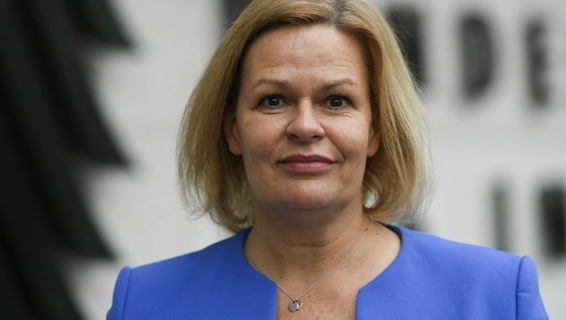 Die deutsche Innenministerin Nancy Faeser (Bild: AFP)