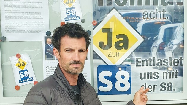 René Lobner (ÖVP) kämpft um die Marchfeld-Schnellstraße (Bild: VP NÖ)
