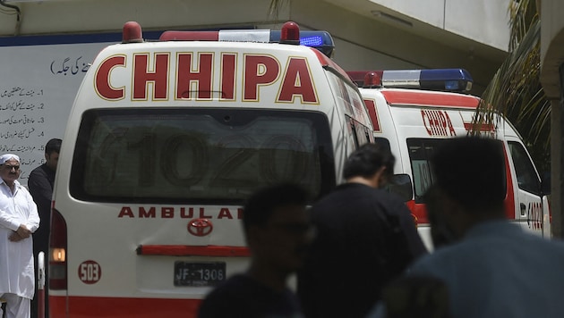 Rettungswagen in Pakistan, Symbolbild (Bild: AFP)