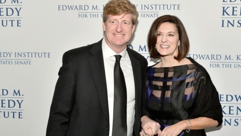 Victoria Reggie Kennedy, hier mit ihrem Stiefsohn Patrick Kennedy, wird US-Botschafterin in Österreich. (Bild: AFP)