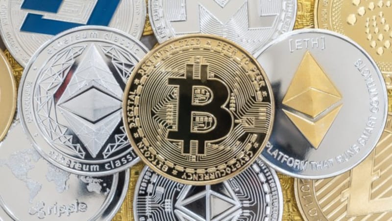 Bitcoin und Ethereum machen den Großteil der Marktkapitalisierung aller Kryptowährungen aus. (Bild: ©Chinnapong - stock.adobe.com)