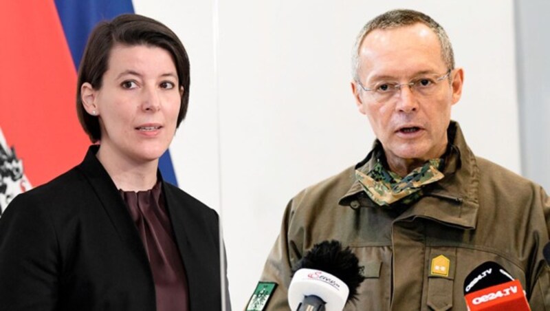 Das „Team der besten Köpfe“ wird von Katharina Reich und Rudolf Striedinger angeführt. (Bild: Krone KREATIV, APA/HELMUT FOHRINGER/FLORIAN SCHROETTER)