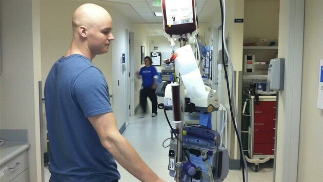 Chris Rumble kämpfte 2012 auf der Krebsstation im Kinderspital von Seattle. (Bild: privat)