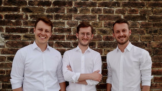 Die Gründer der "myReha"-App: Philipp Schöllauf, Moritz Schöllauf und Mario Zusag (v. re.) (Bild: myReha)